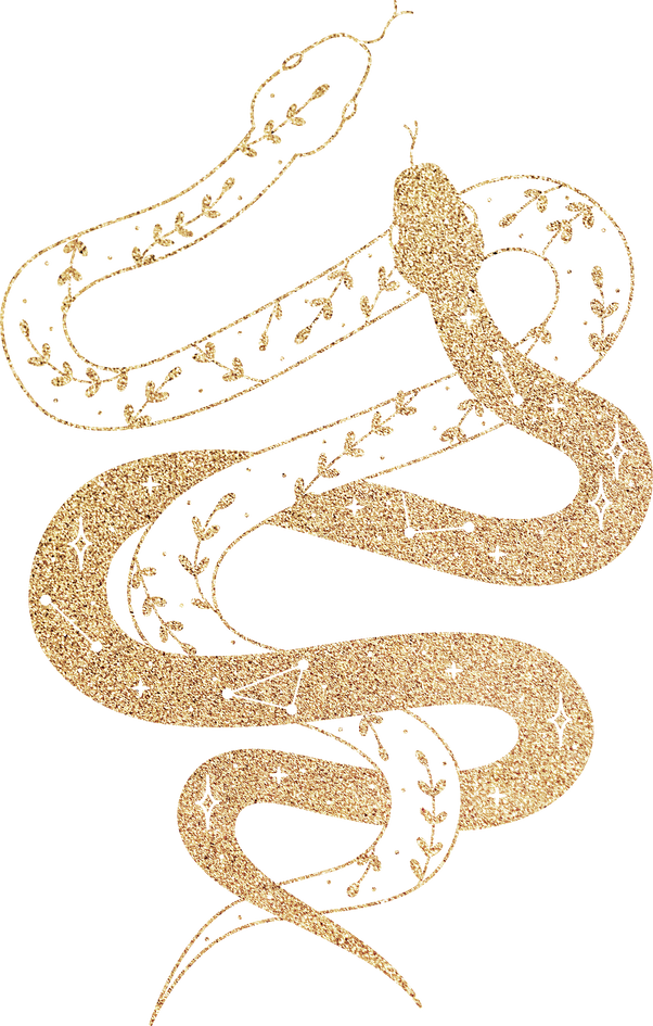 Intertwined Gold Snakes
